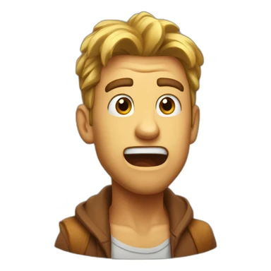 Wow-man-surprised sticker