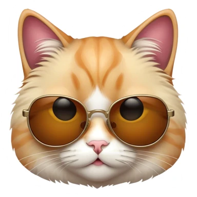 Cat with sunglasses sticker