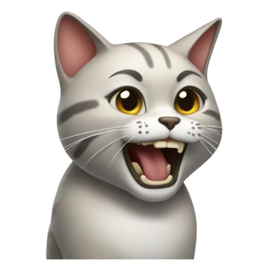 a cursing cat sticker