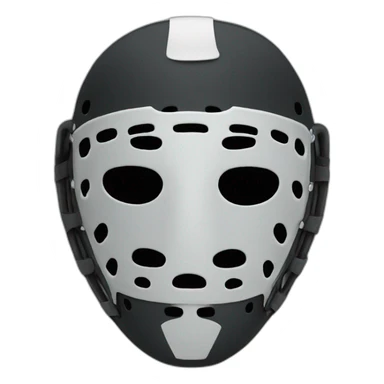 Black hockey mask  sticker