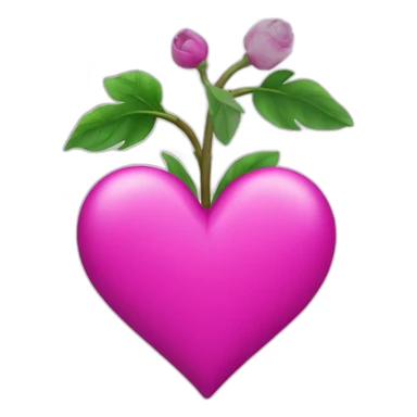 Corazón Fucsia sticker