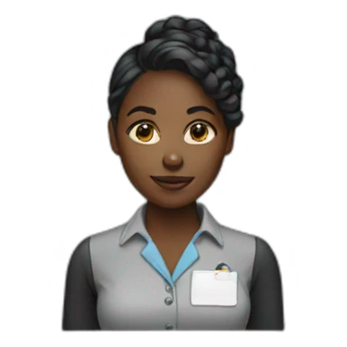 Black girl project manager sticker