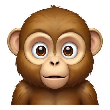 Monkey looking confused  sticker