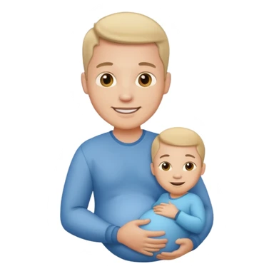 male pregnant\ sticker