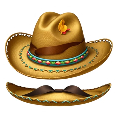 Sombrero vaquero pero sin cara sticker