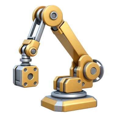 emoji about robot arm with block sticker