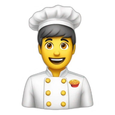 serveur de fast food sticker