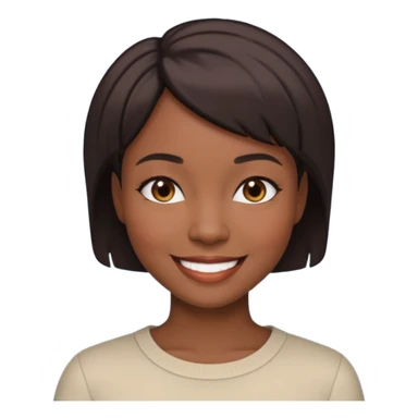 mulher negra cabelo curto sticker