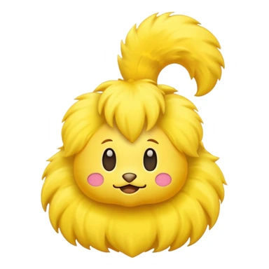 tails but inflated emoji sticker