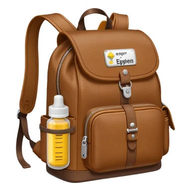 EpiPen in backpack purse sticker