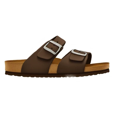 brown birkenstock clogs sticker
