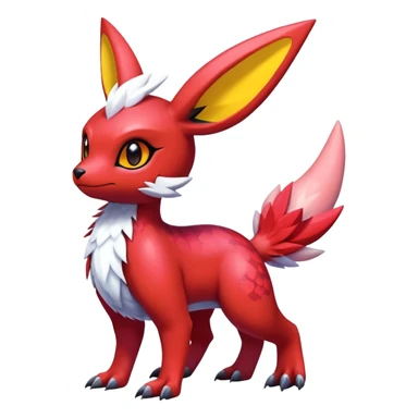  Cute Shiny Exotic Colorful Guilmon-Latias-Koraidon-Umbreon-Fakémon-hybrid-creature (full body)  sticker