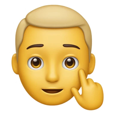 Animated emoji tapping the side of the head duh sticker