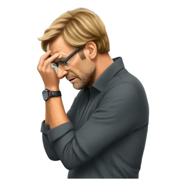 Klopp facepalm sticker