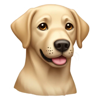 Beige spikey hair Labrador retriever  sticker