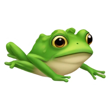 Frog on an airplane sticker