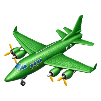 Crocodile bomber plane sticker