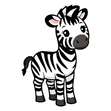 Zebra sticker