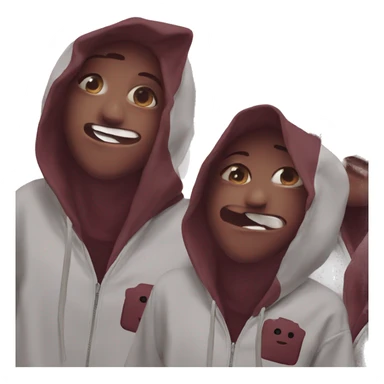 BOXY HOODIE wine color  sticker