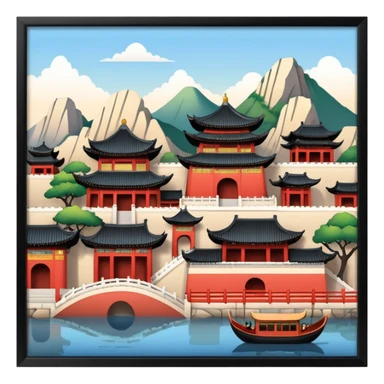 country china and korea sticker