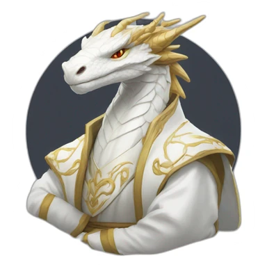 american grand dragon white robes sticker