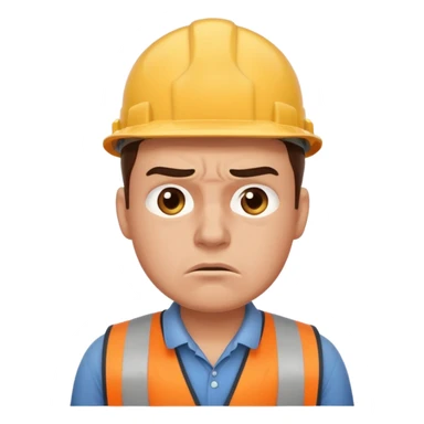 worker in stress sticker