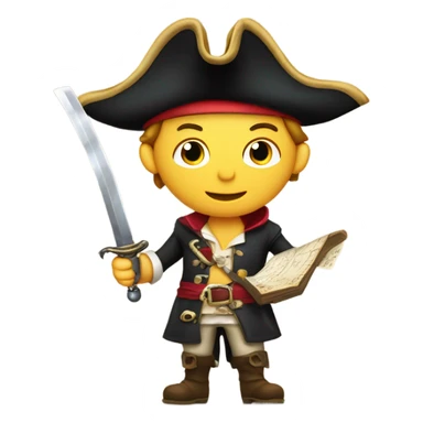Owen being a pirate sticker