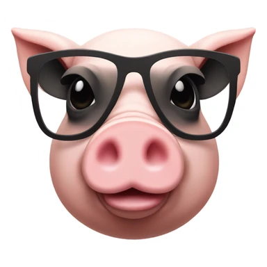 Pig in sunglasses  sticker