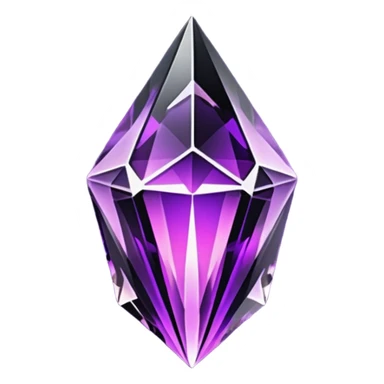 Purplish/black Skyshard crystal sticker
