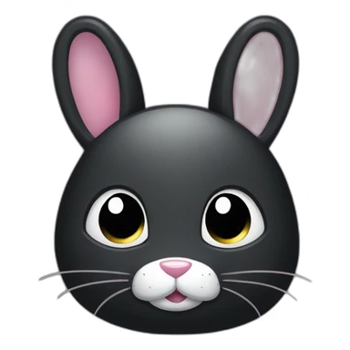 cute dark bunny sticker