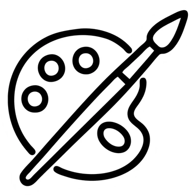 palette brush sticker