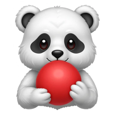 Gloomybear red ball in mouth sticker