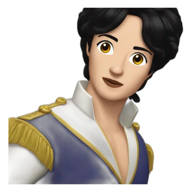 There is nothi Gwen can do Napoleon meme with black hair sticker