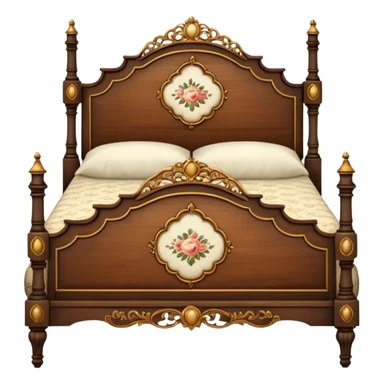 vintage antique old academia wooden aesthetic bed sticker
