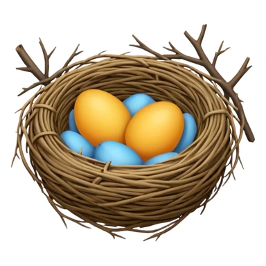 nest, negative:eggs sticker
