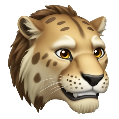 Smilodon face  sticker