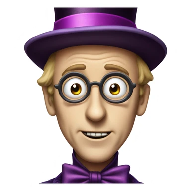 Willy Wonka TIM burton sticker