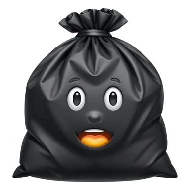 rubbish bag plain sticker