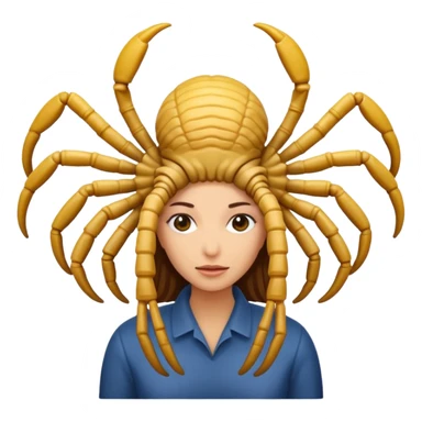 woman with Facehugger sticker