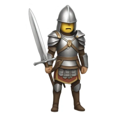 Claymore warrior sticker