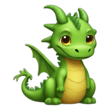 sad dragon sticker