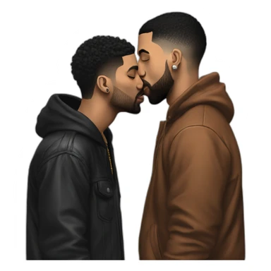 drake kissing 21 savage sticker