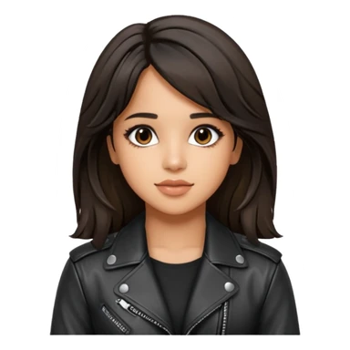 camila cabello wear leather jacket sticker