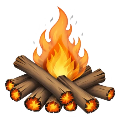 Fogata de camping 32x32 png menos de un mega sticker
