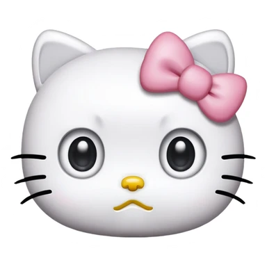 Hello kitty sad face  sticker