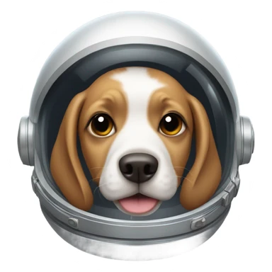 Dog in space sticker
