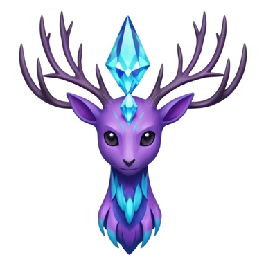 Pokemon legendary purple and cian crystal xerneas sticker