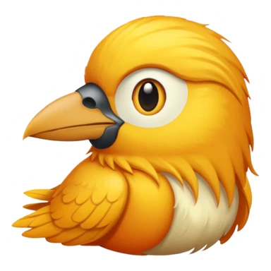  long haired bird sticker