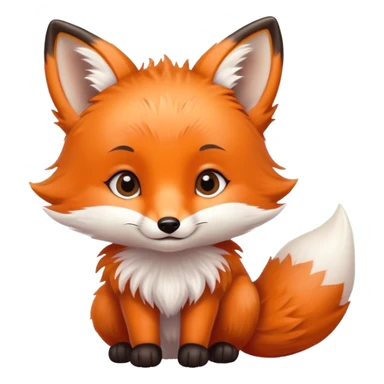 cute baby fox sticker
