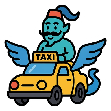 Djinn flying taxi sticker